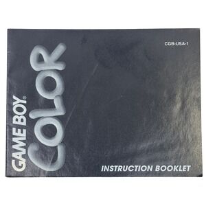 Nintendo Game Boy Color Instruction Booklet CGB-USA-1 Manual 1998